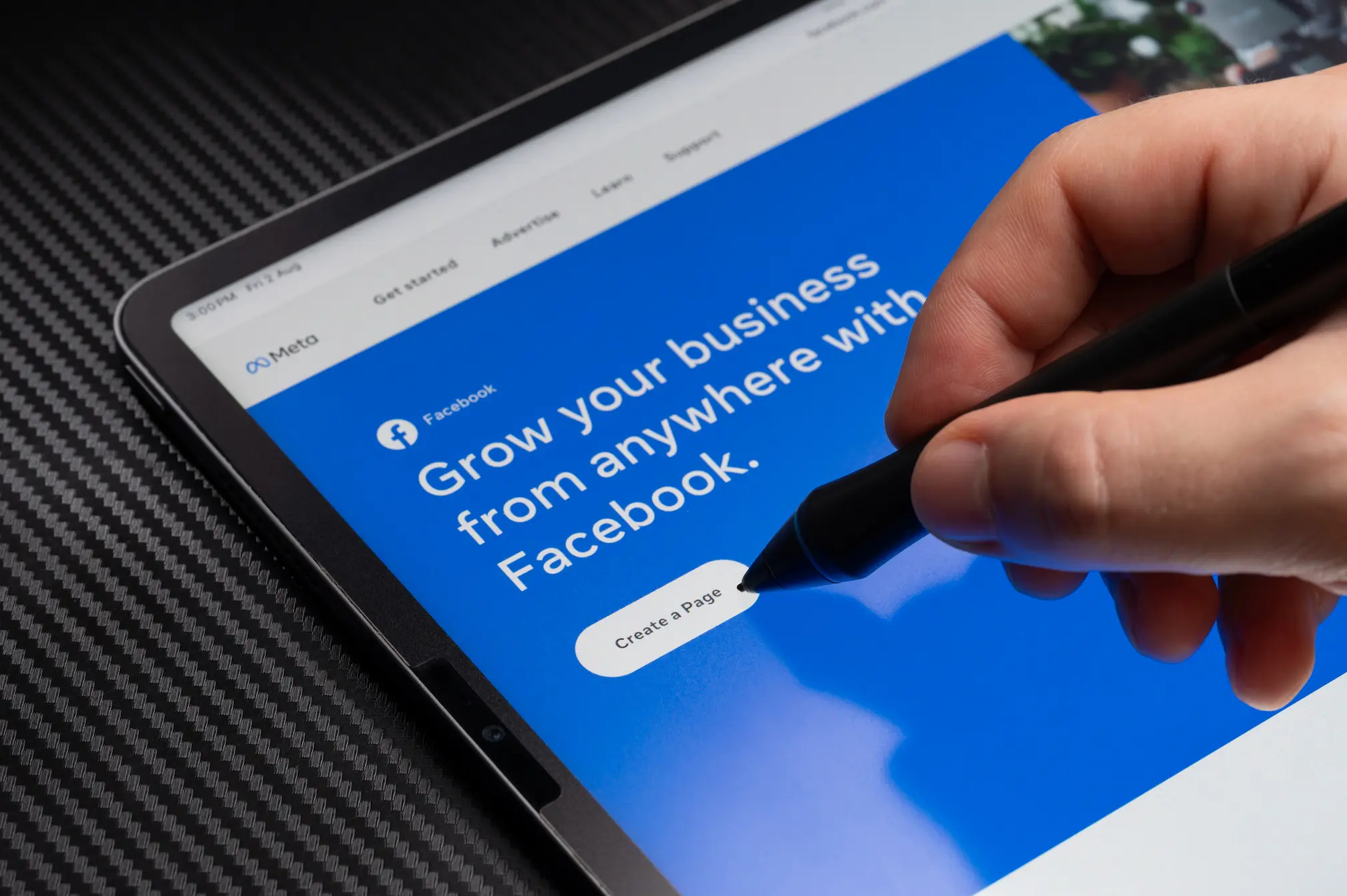 Meta facebook business page