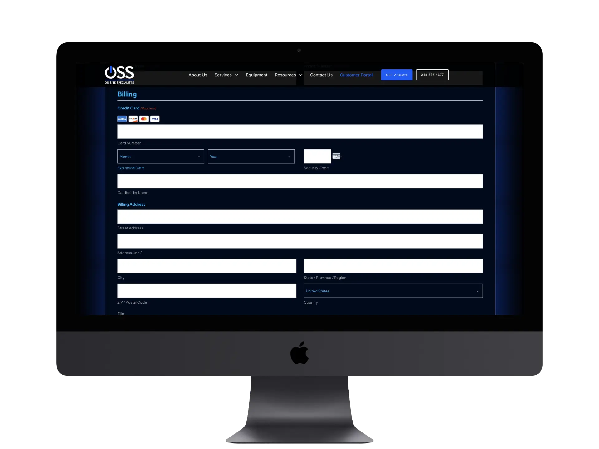 Payment customer portal